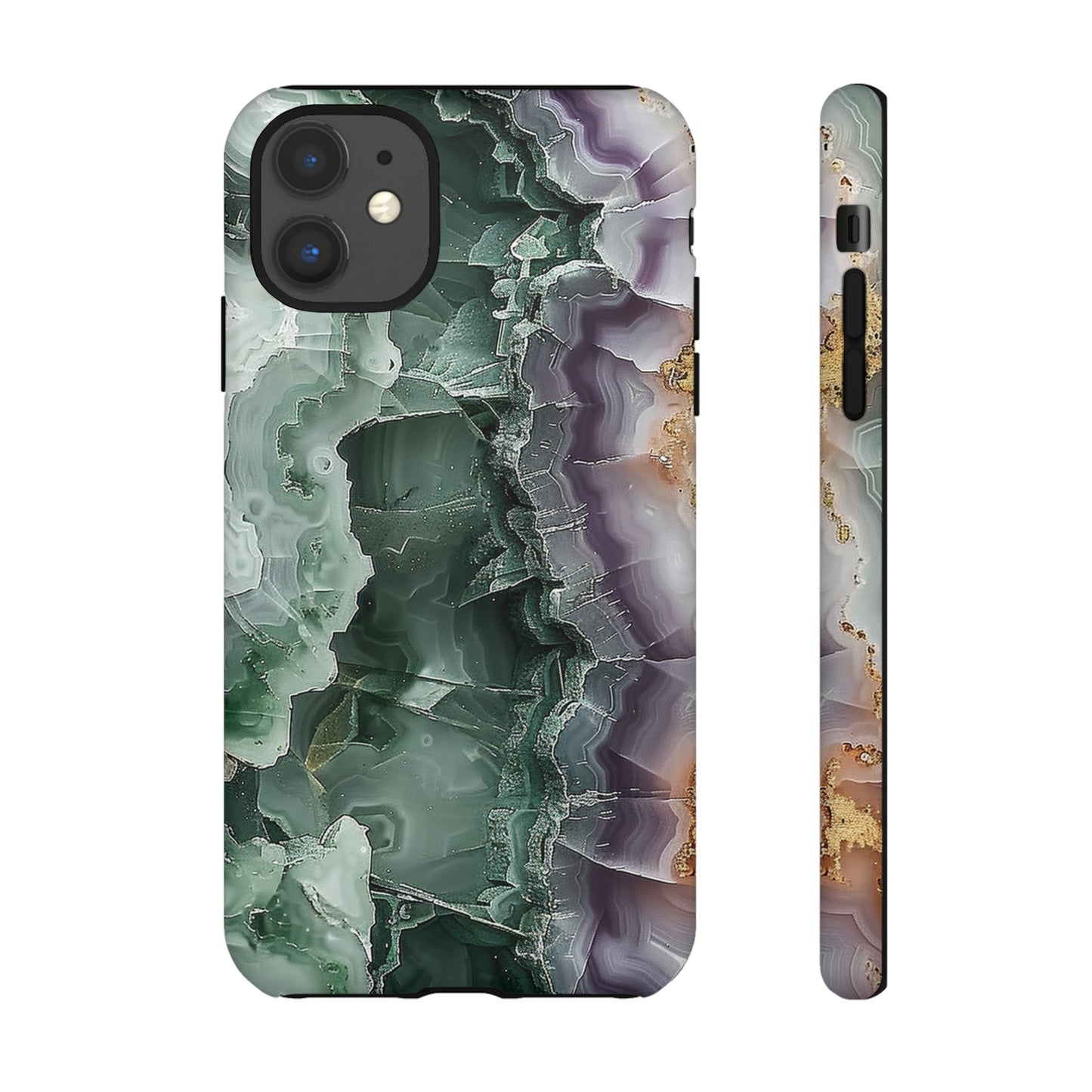 Emerald and Amethyst Tough Phone Case