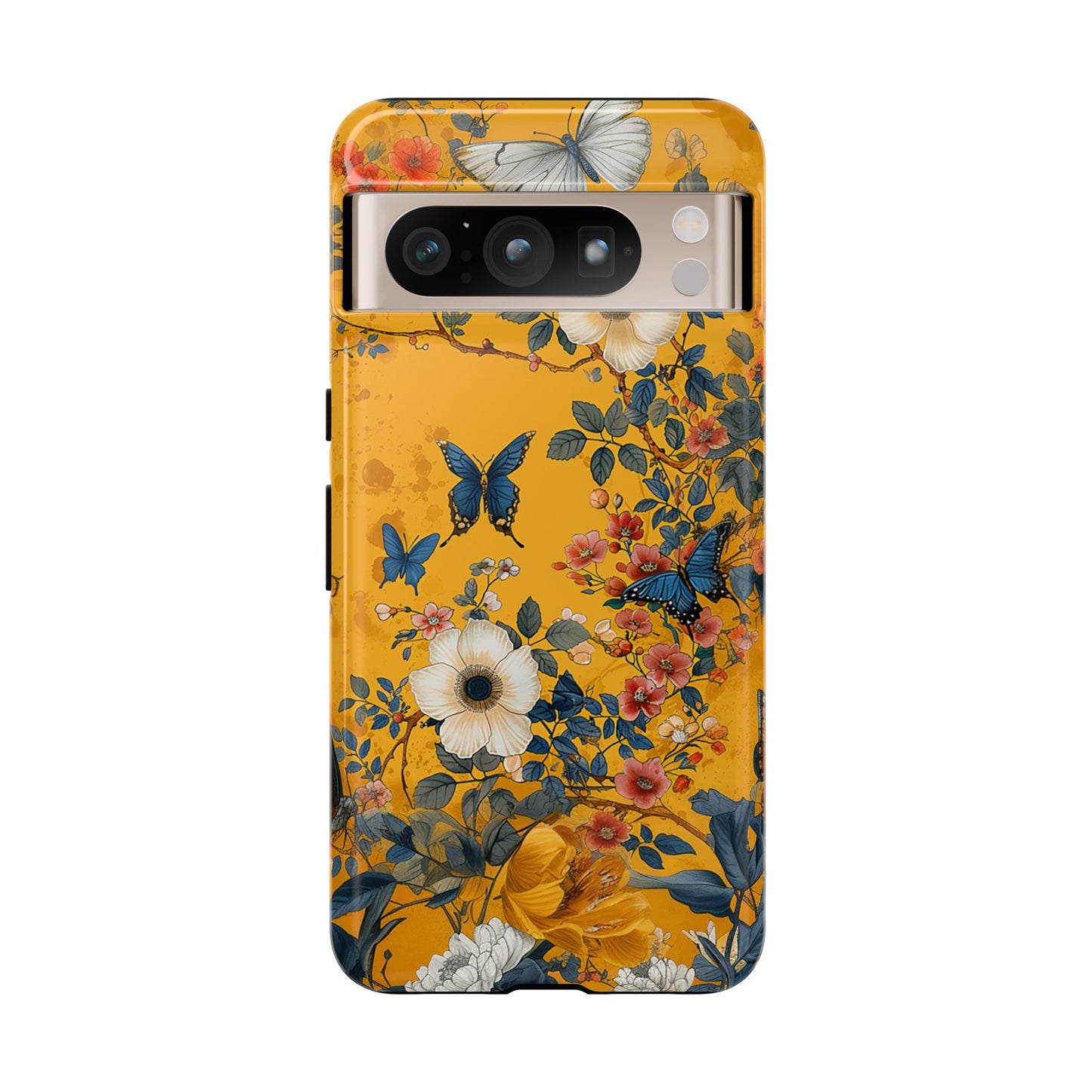 Yellow Floral Tough Phone Case