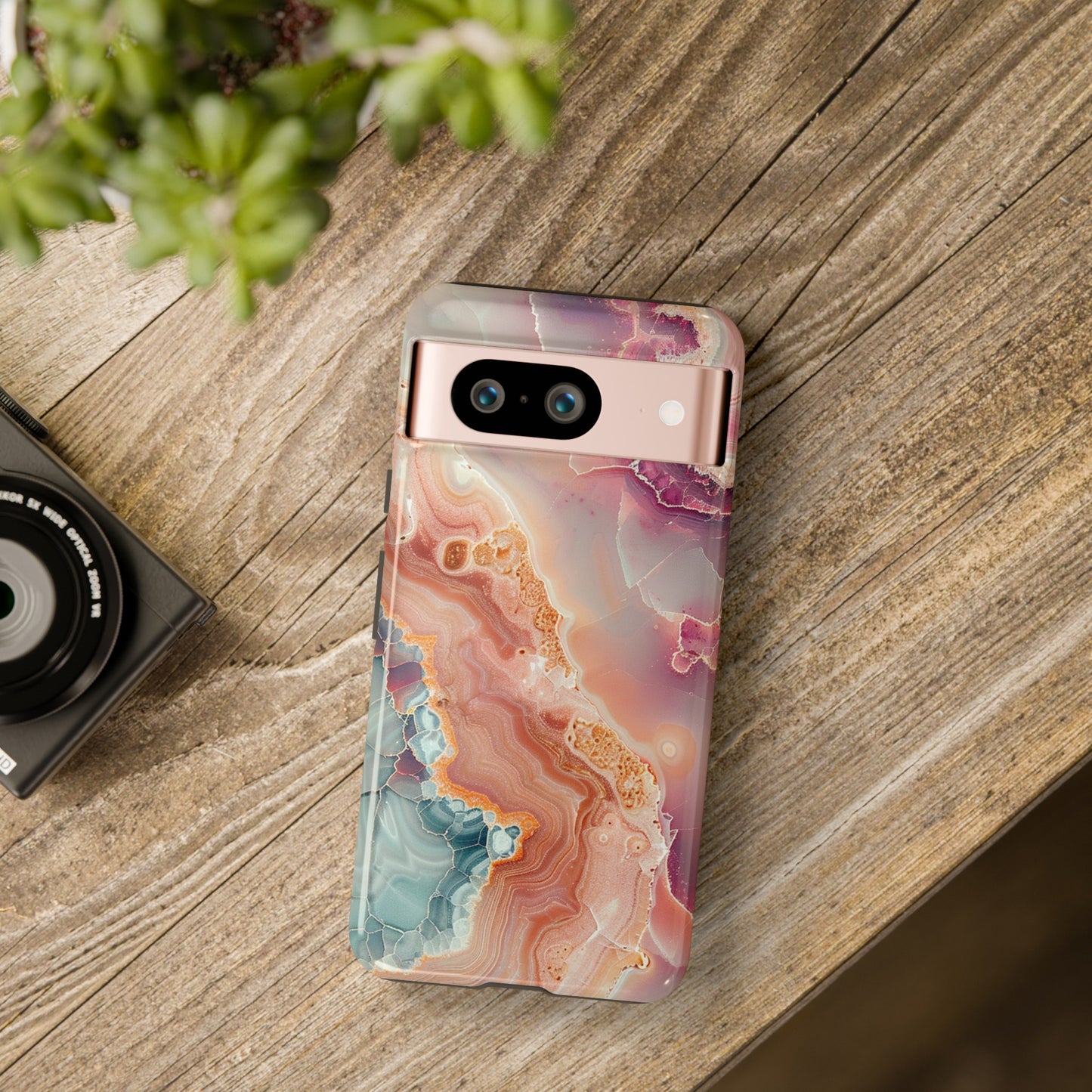 Pink Agate Tough Phone Case