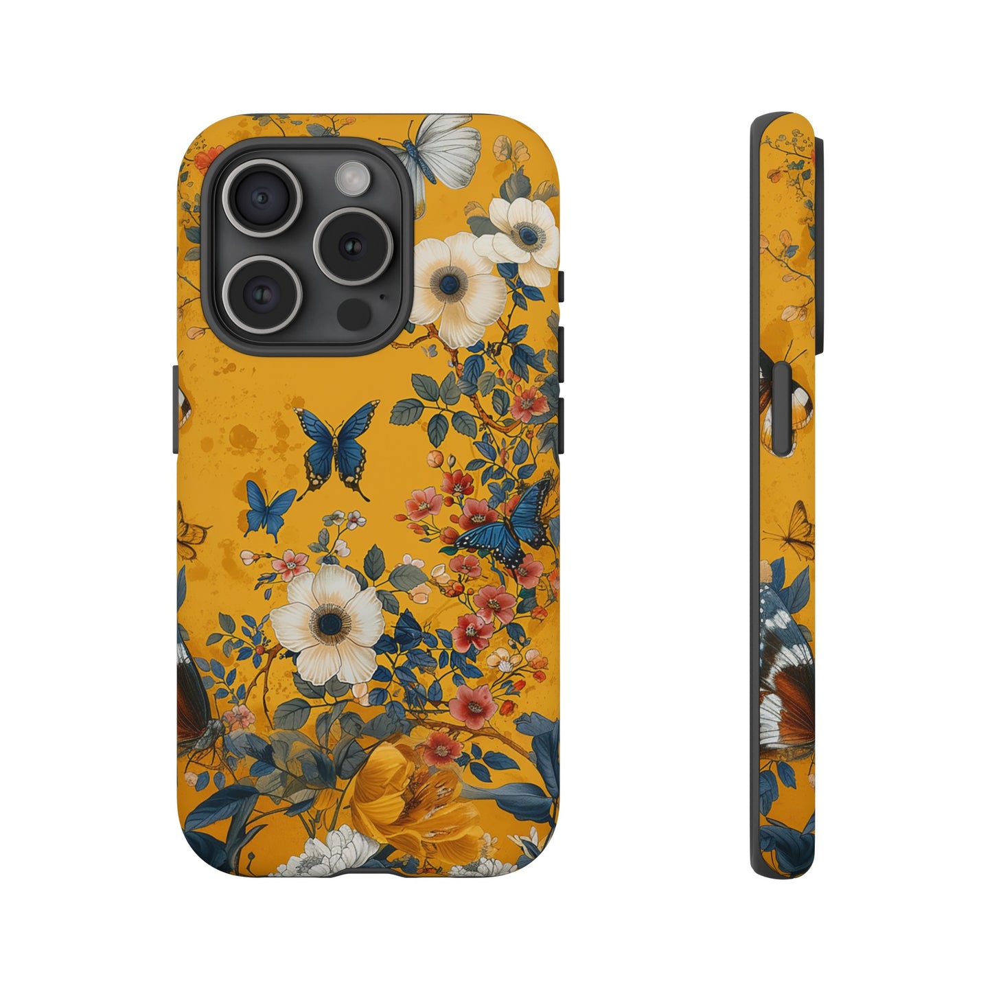 Yellow Floral Tough Phone Case