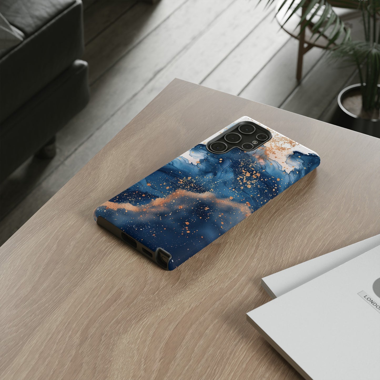 Blue Watercolors Tough Phone Case