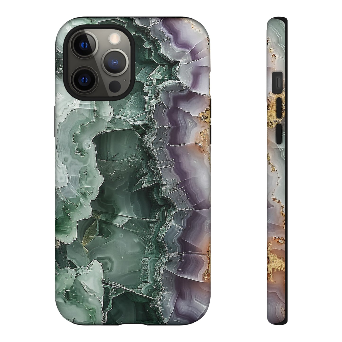 Emerald and Amethyst Tough Phone Case