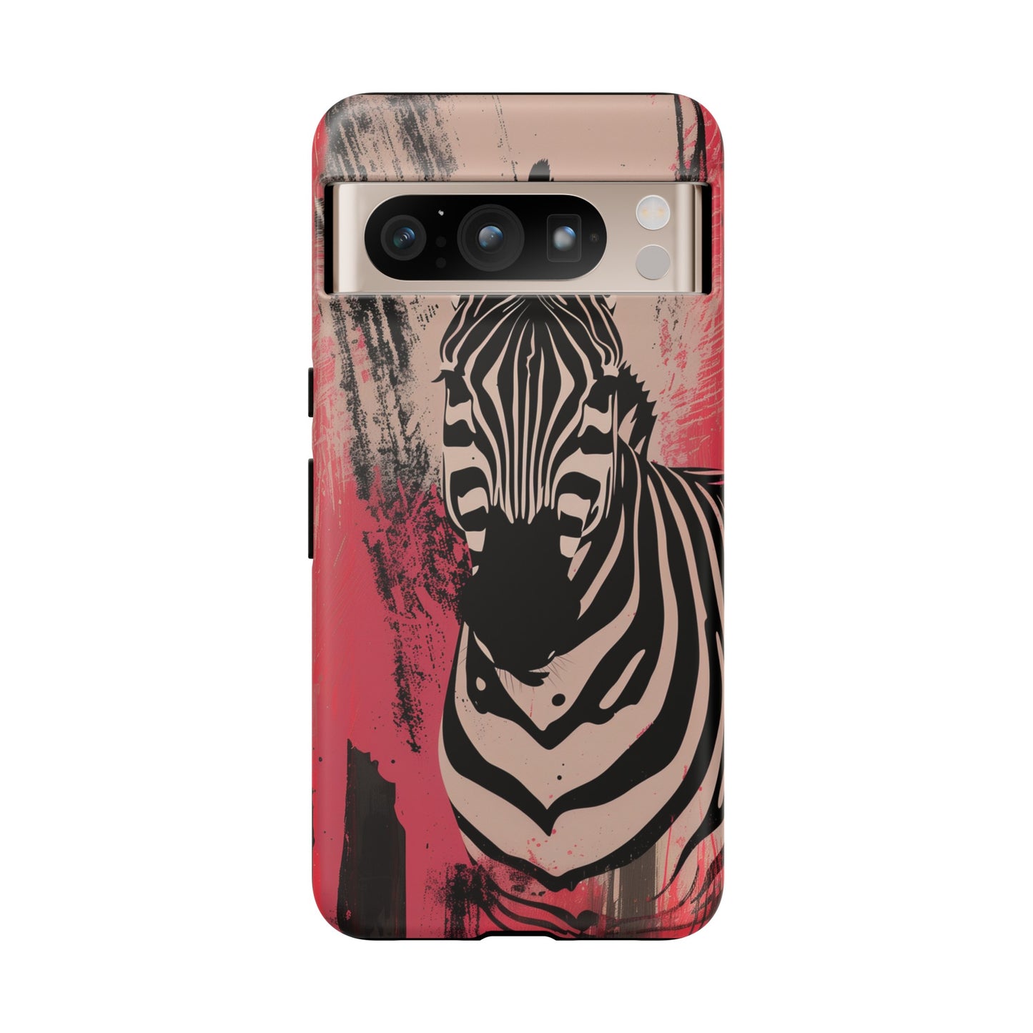 Pink Zebra Tough Phone Case