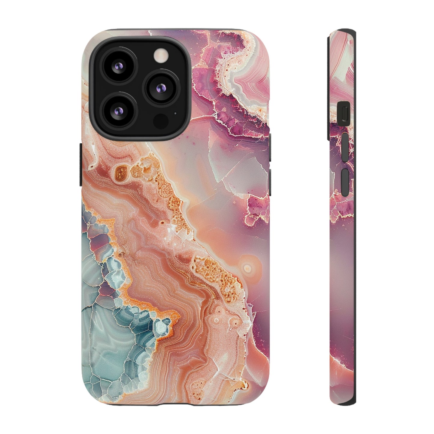 Pink Agate Tough Phone Case