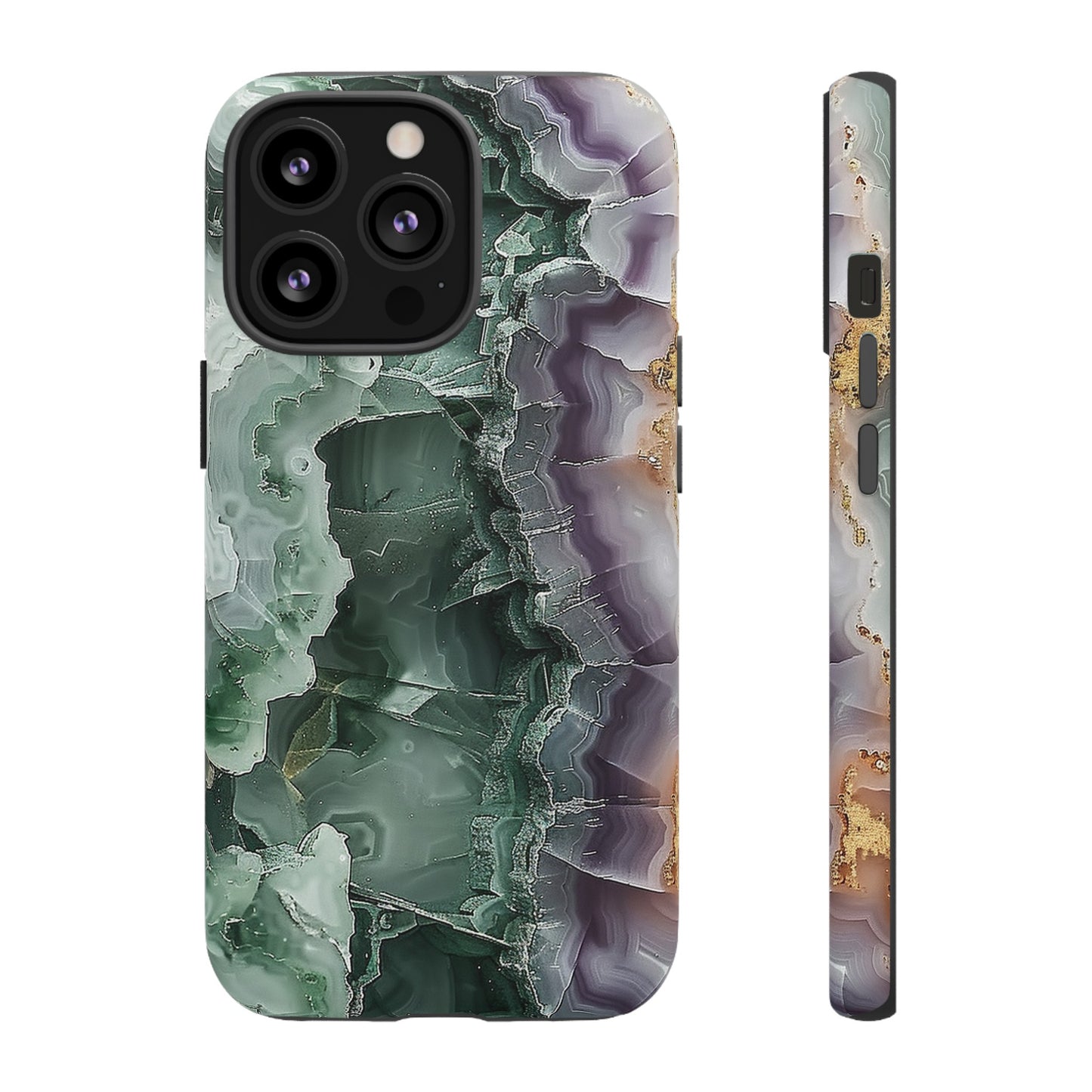 Emerald and Amethyst Tough Phone Case