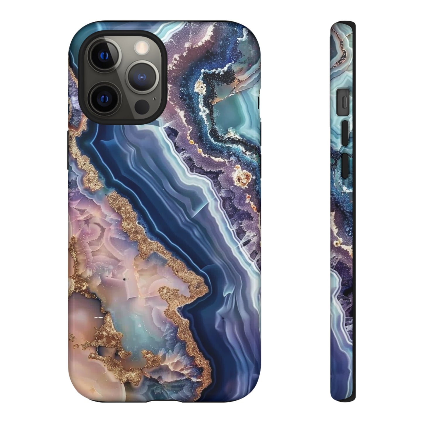 Pink and Blue Agate Tough Phone Case