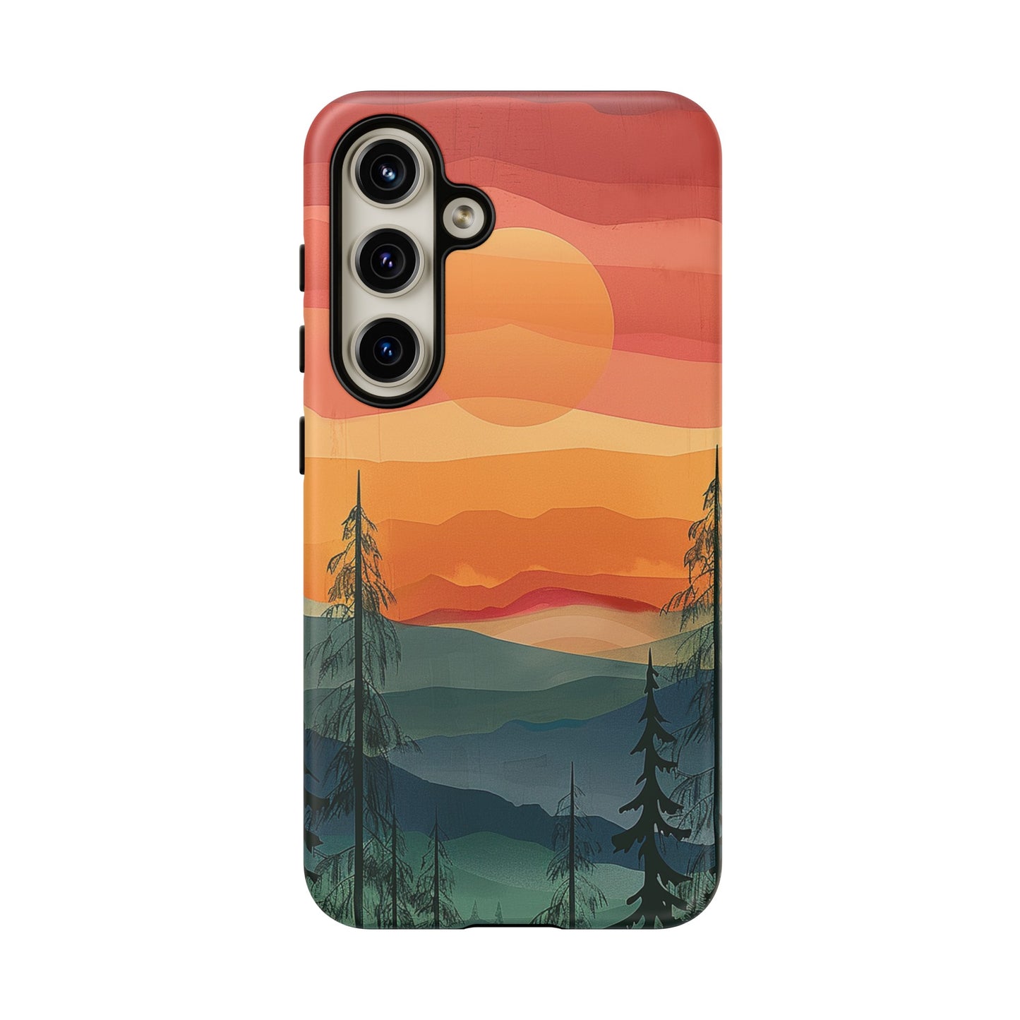 Forest Sunset Tough Phone Case