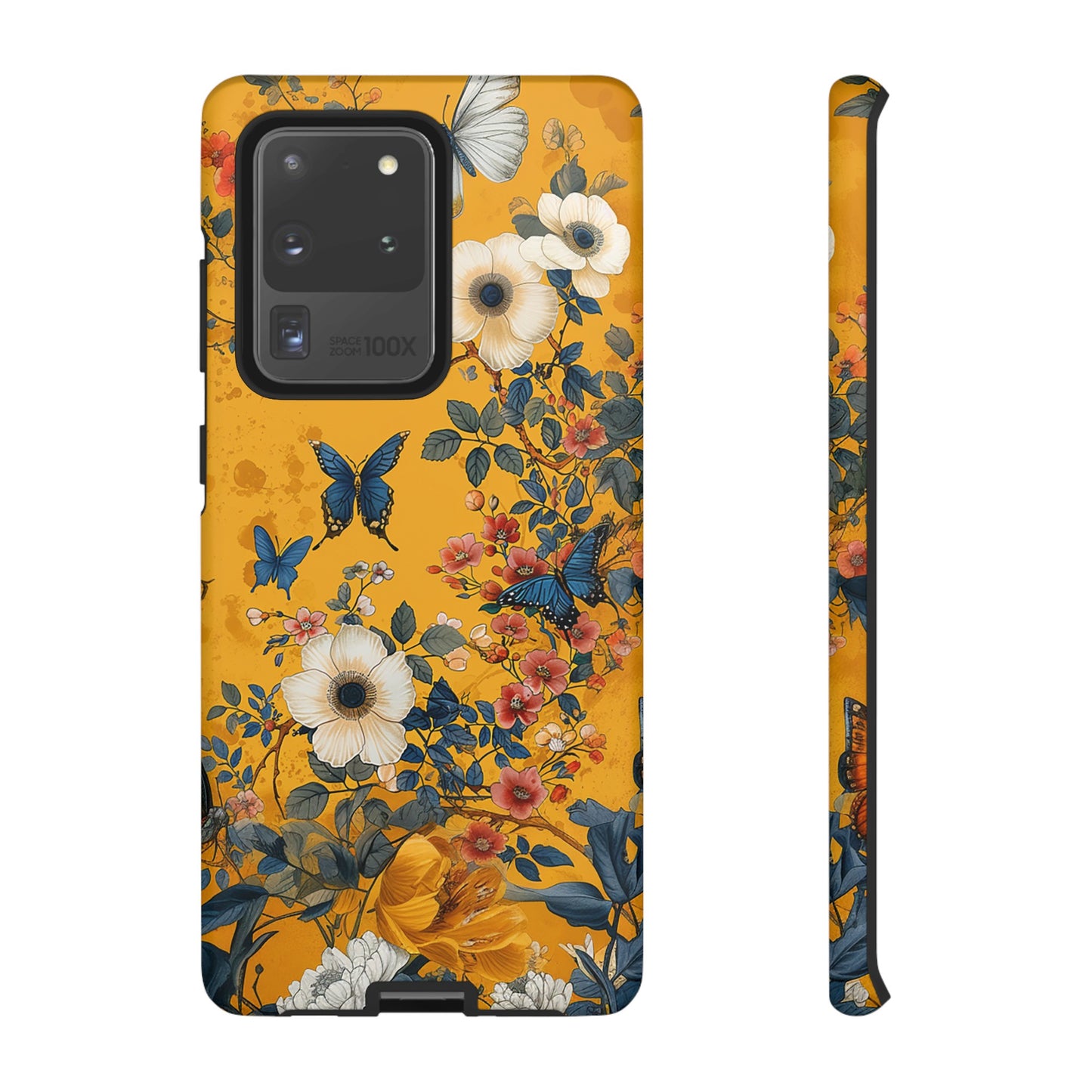 Yellow Floral Tough Phone Case