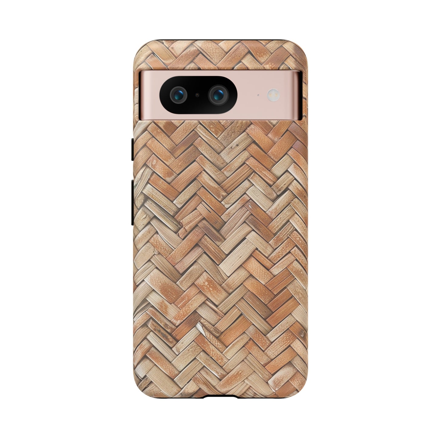 Boho Herringbone Rattan Tough Phone Case