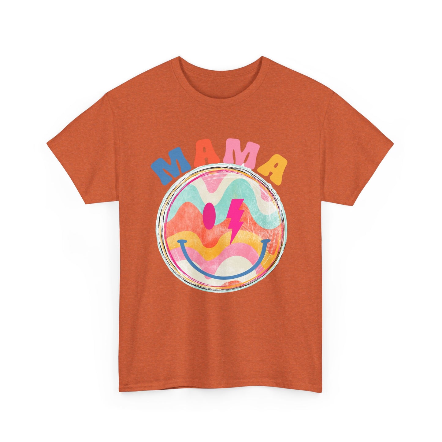 Retro 70's MAMA Smiley Face Unisex Tee