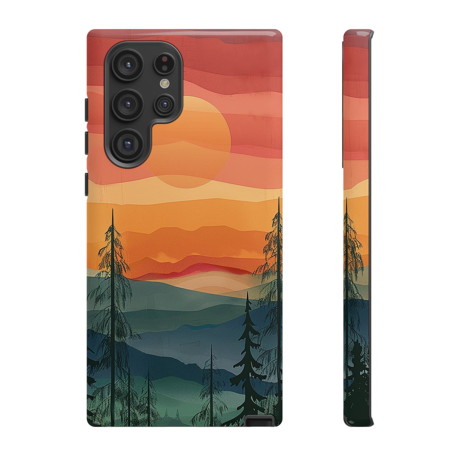 Forest Sunset Tough Phone Case