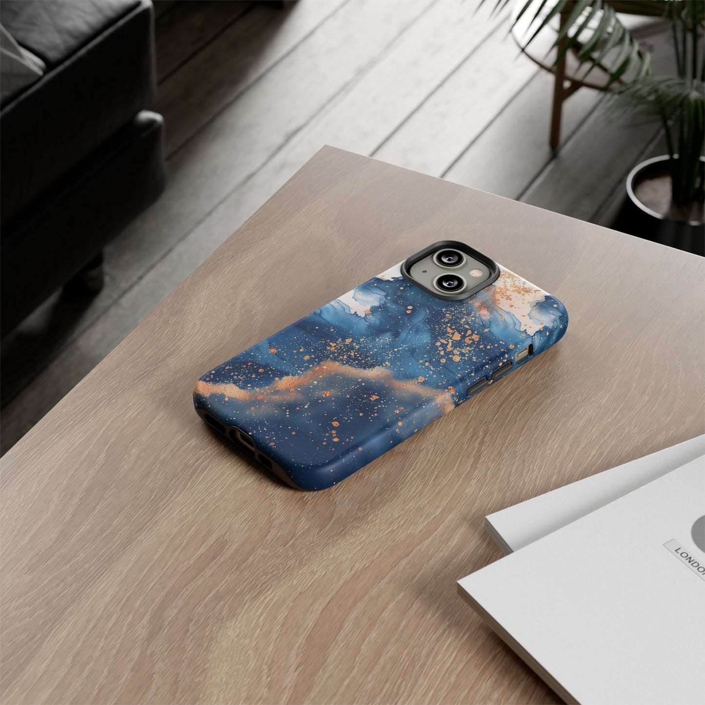 Blue Watercolors Tough Phone Case