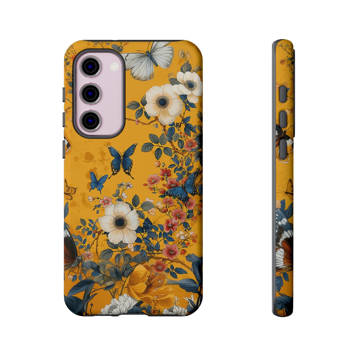 Yellow Floral Tough Phone Case