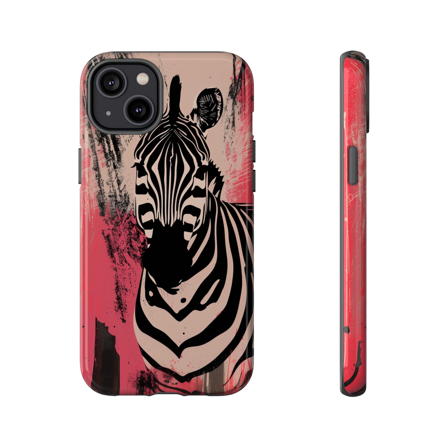 Pink Zebra Tough Phone Case