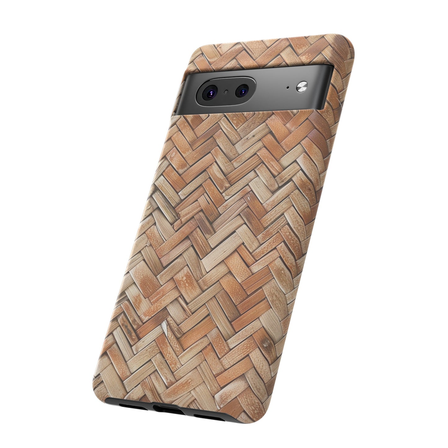 Boho Herringbone Rattan Tough Phone Case