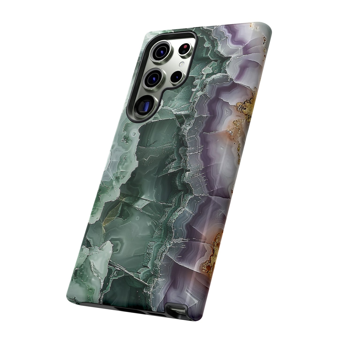 Emerald and Amethyst Tough Phone Case