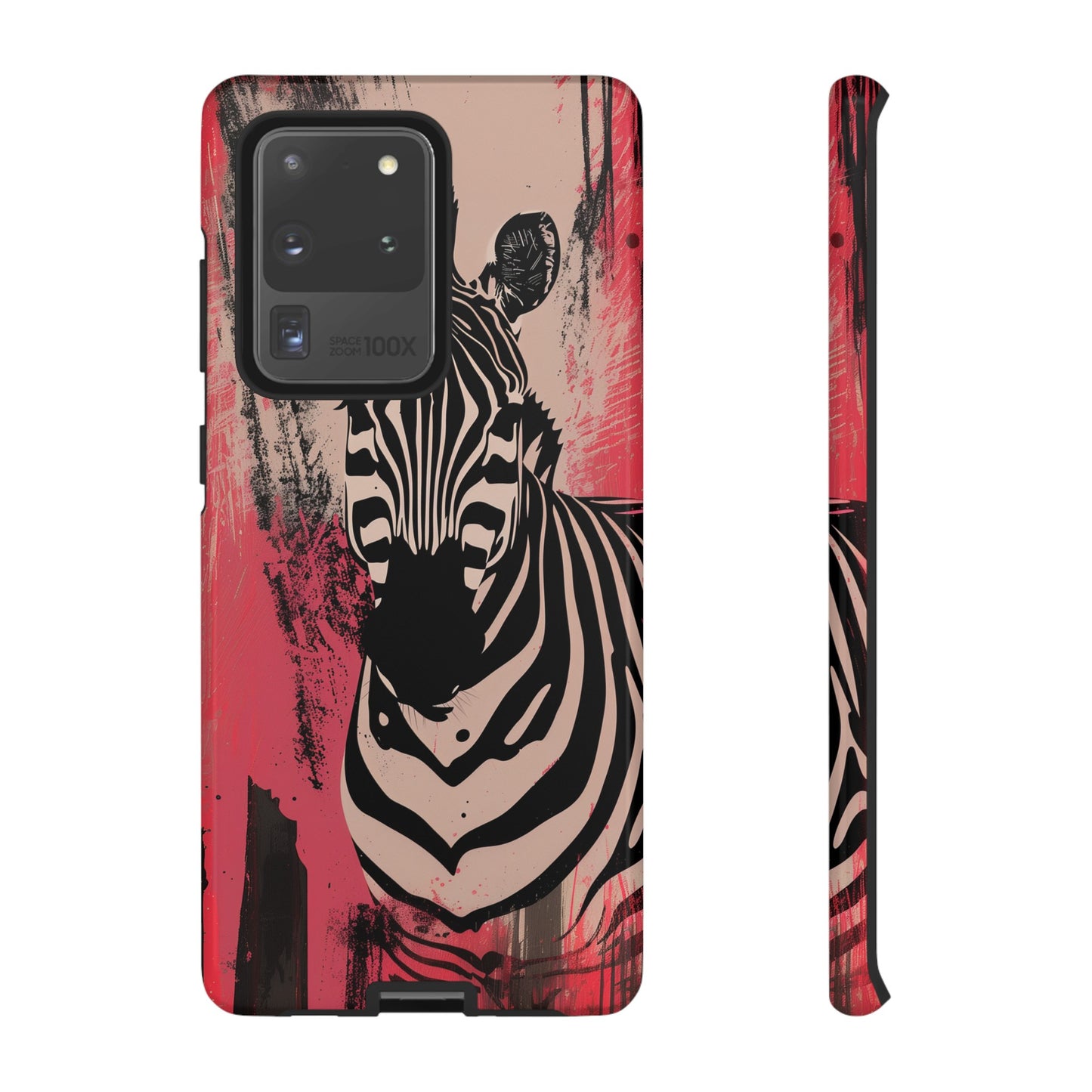 Pink Zebra Tough Phone Case