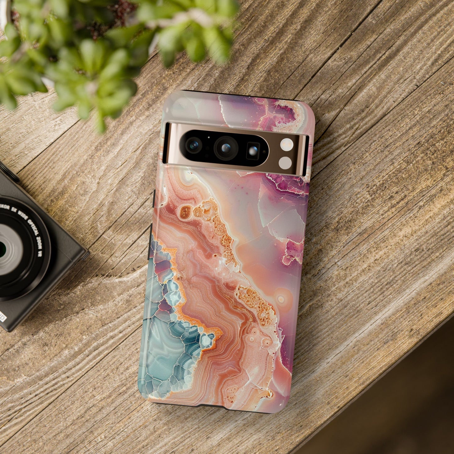 Pink Agate Tough Phone Case