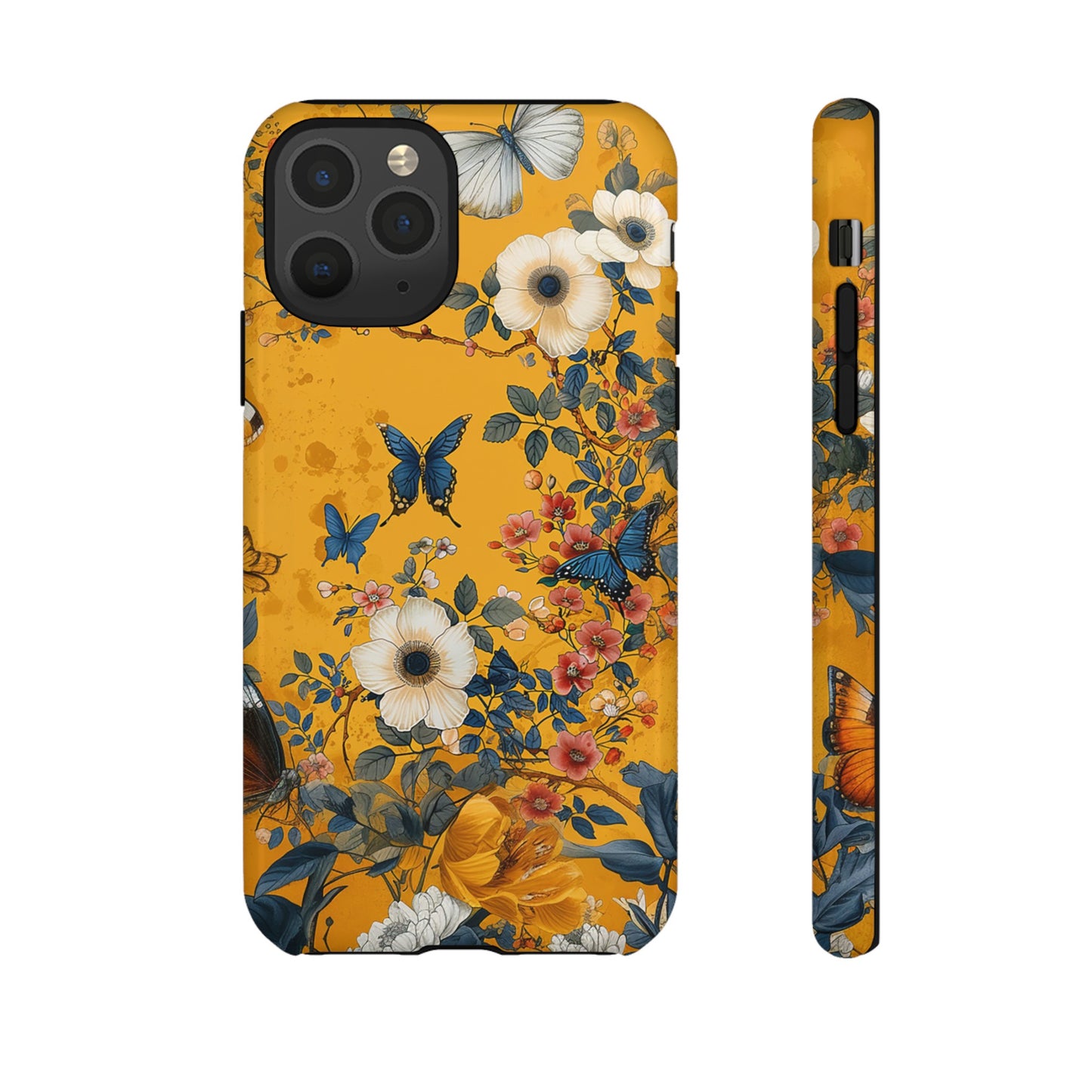 Yellow Floral Tough Phone Case