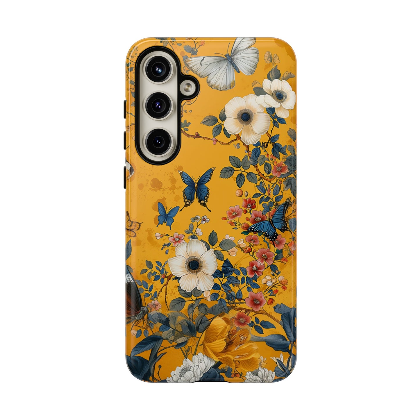 Yellow Floral Tough Phone Case