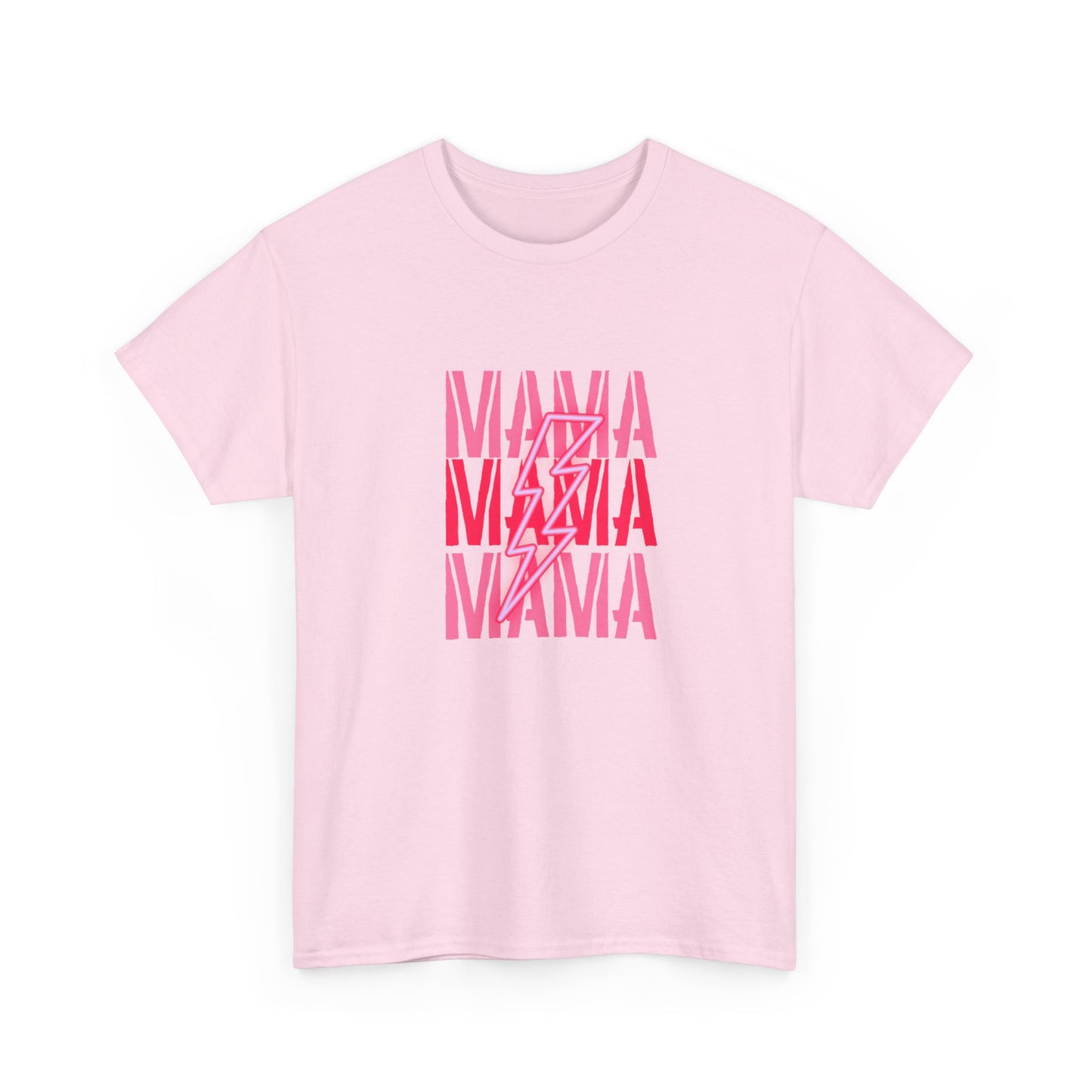 MAMA Lighting Bolt Unisex Heavy Cotton Tee