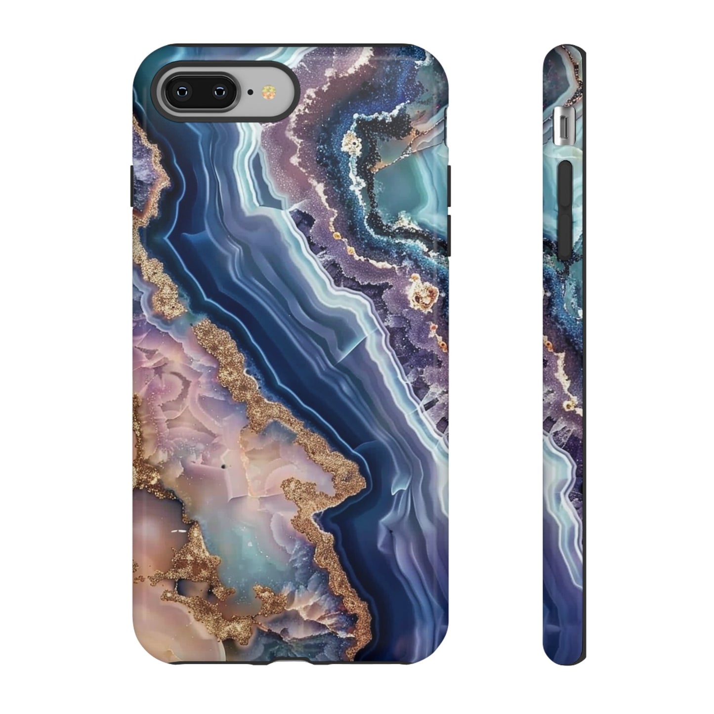 Pink and Blue Agate Tough Phone Case