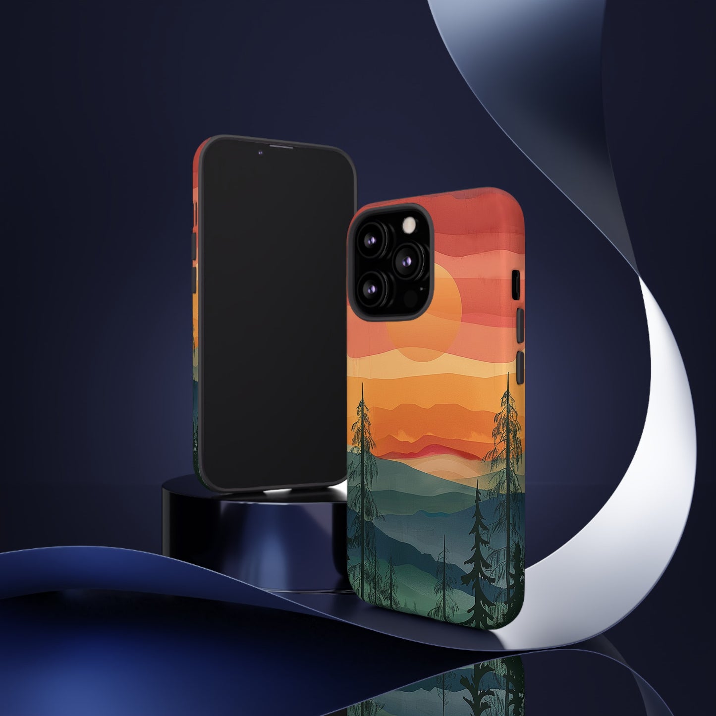 Forest Sunset Tough Phone Case