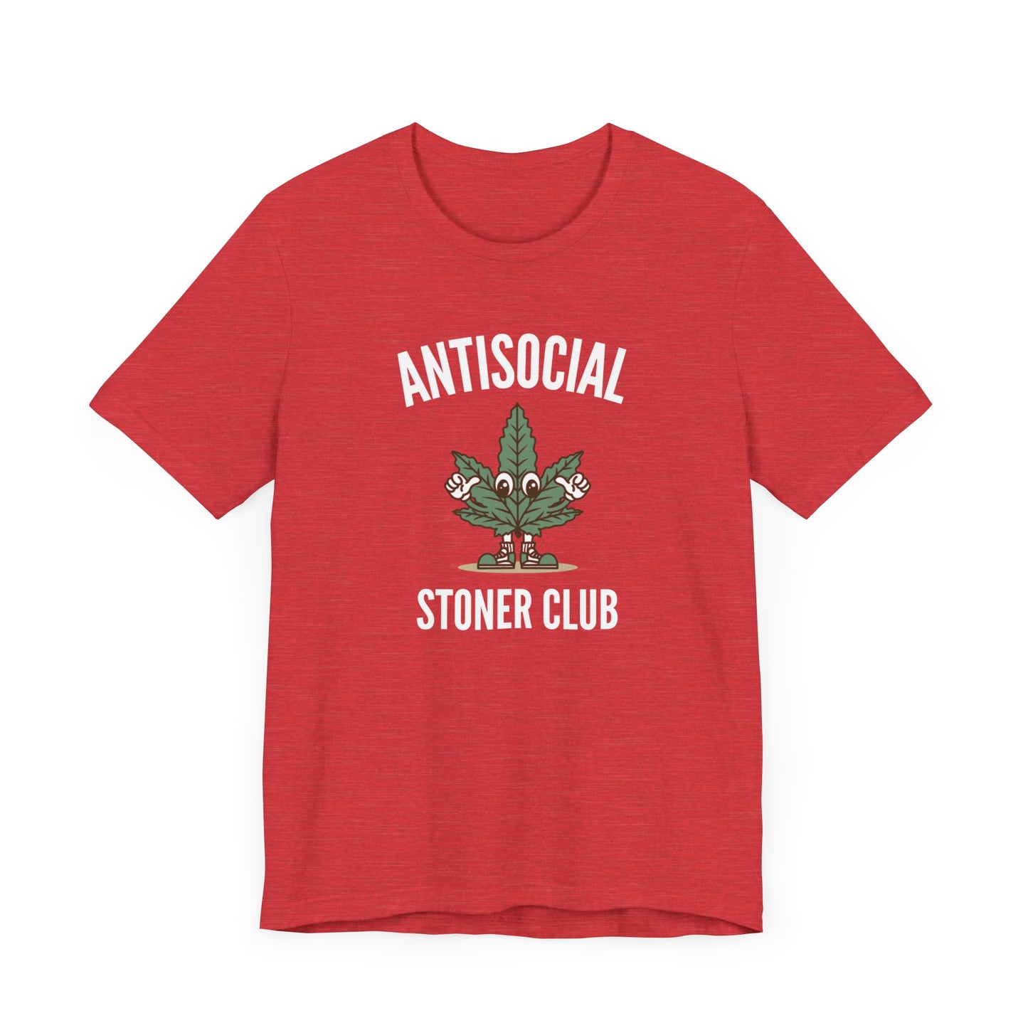 Antisocial Stoner Club (Cannabis) Jersey Short Sleeve Tee