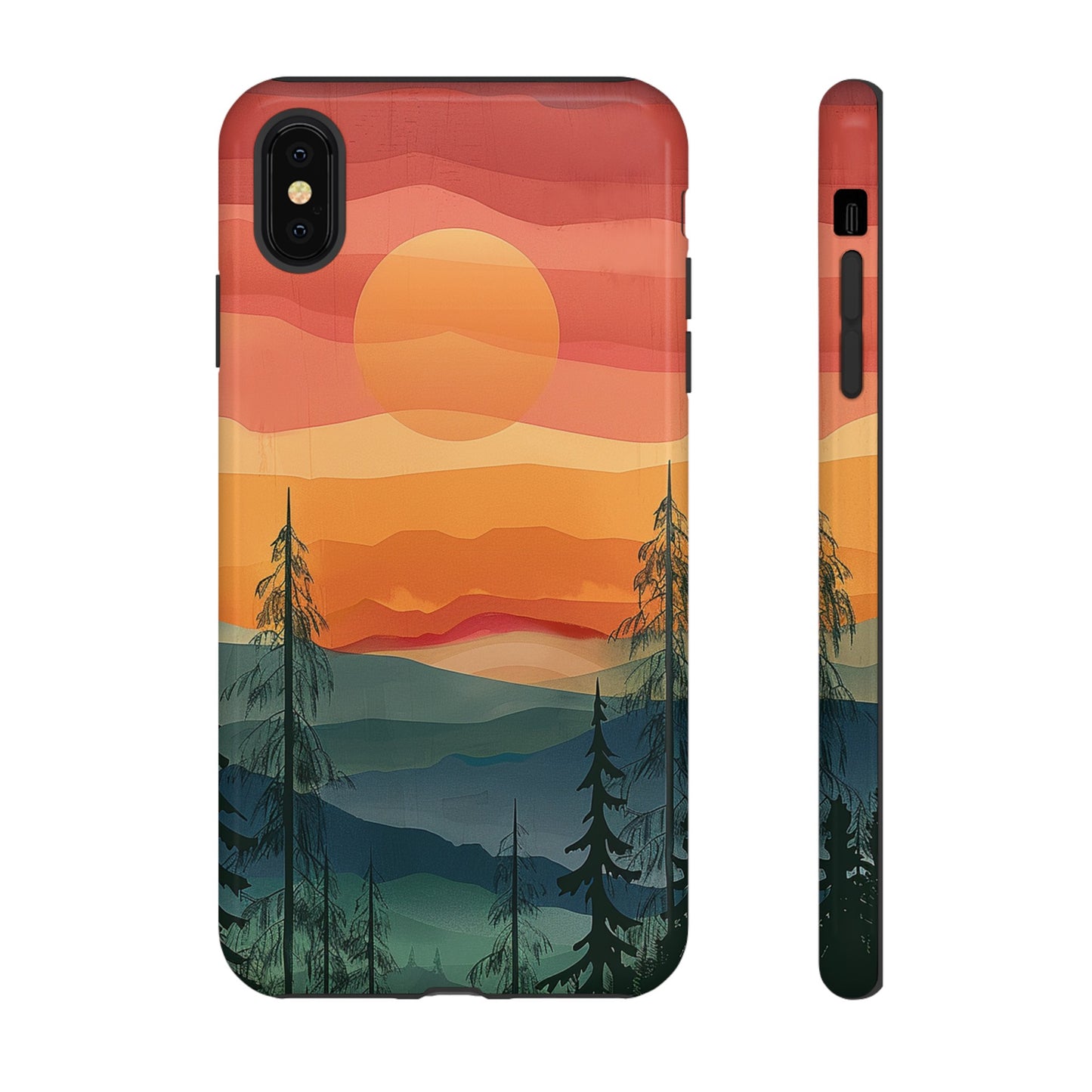 Forest Sunset Tough Phone Case