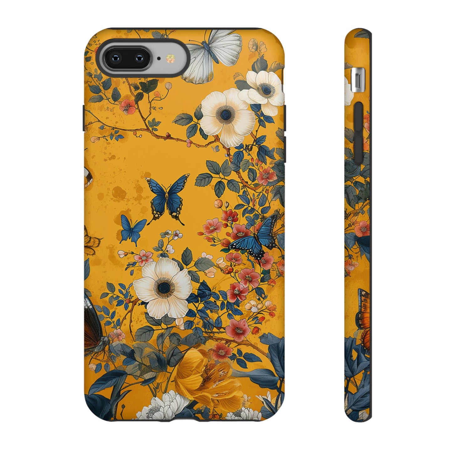 Yellow Floral Tough Phone Case