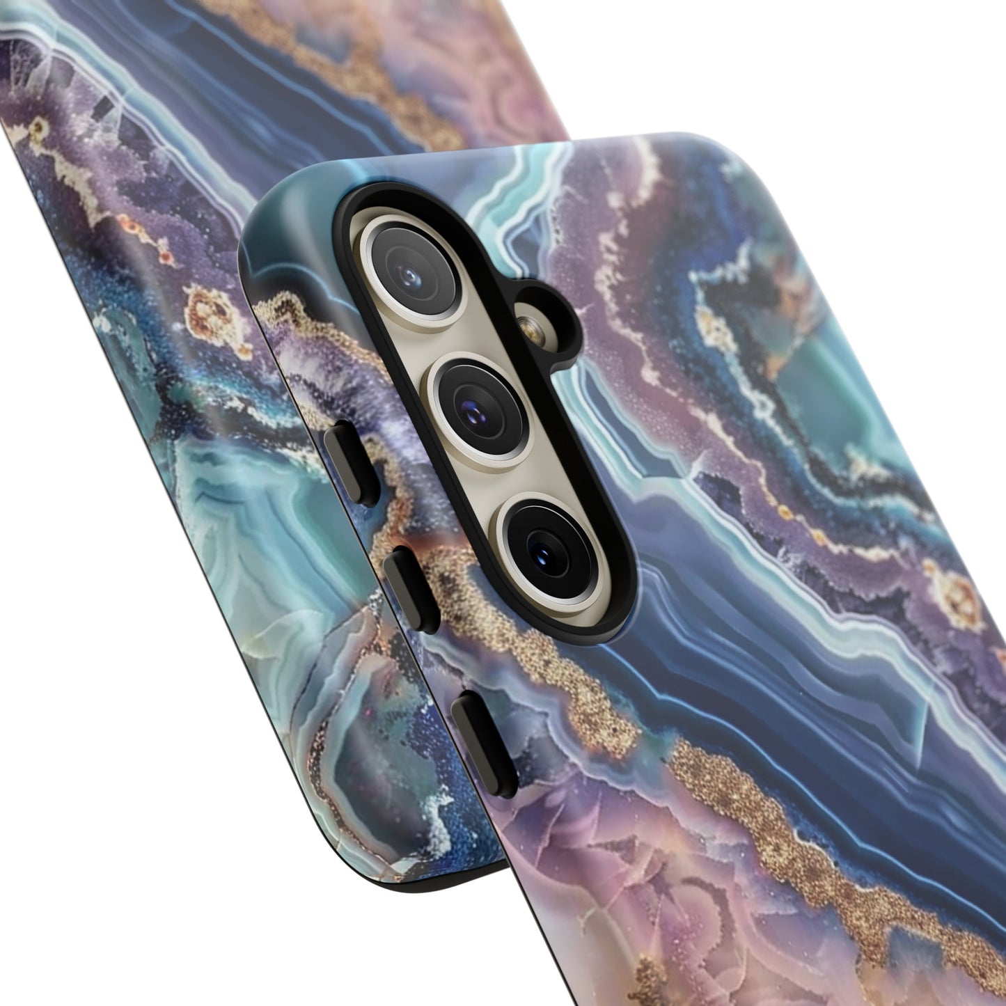 Pink and Blue Agate Tough Phone Case