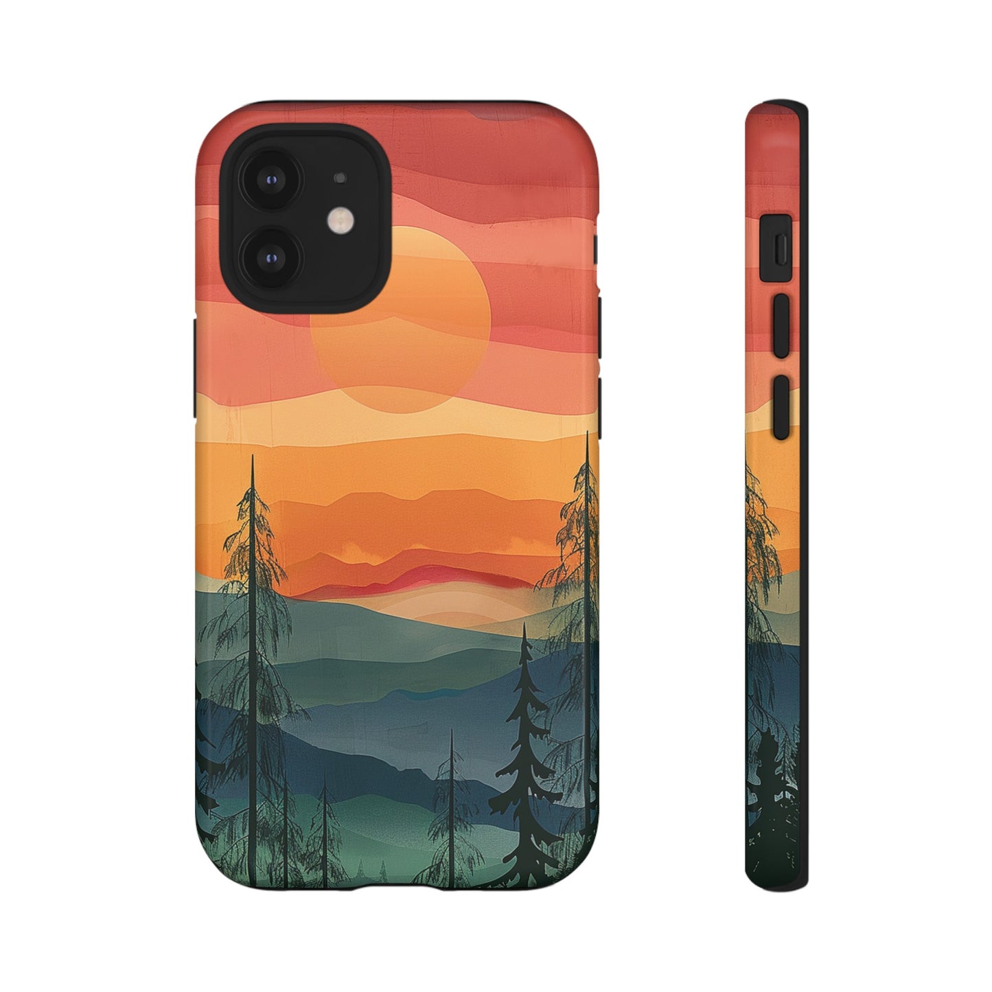 Forest Sunset Tough Phone Case