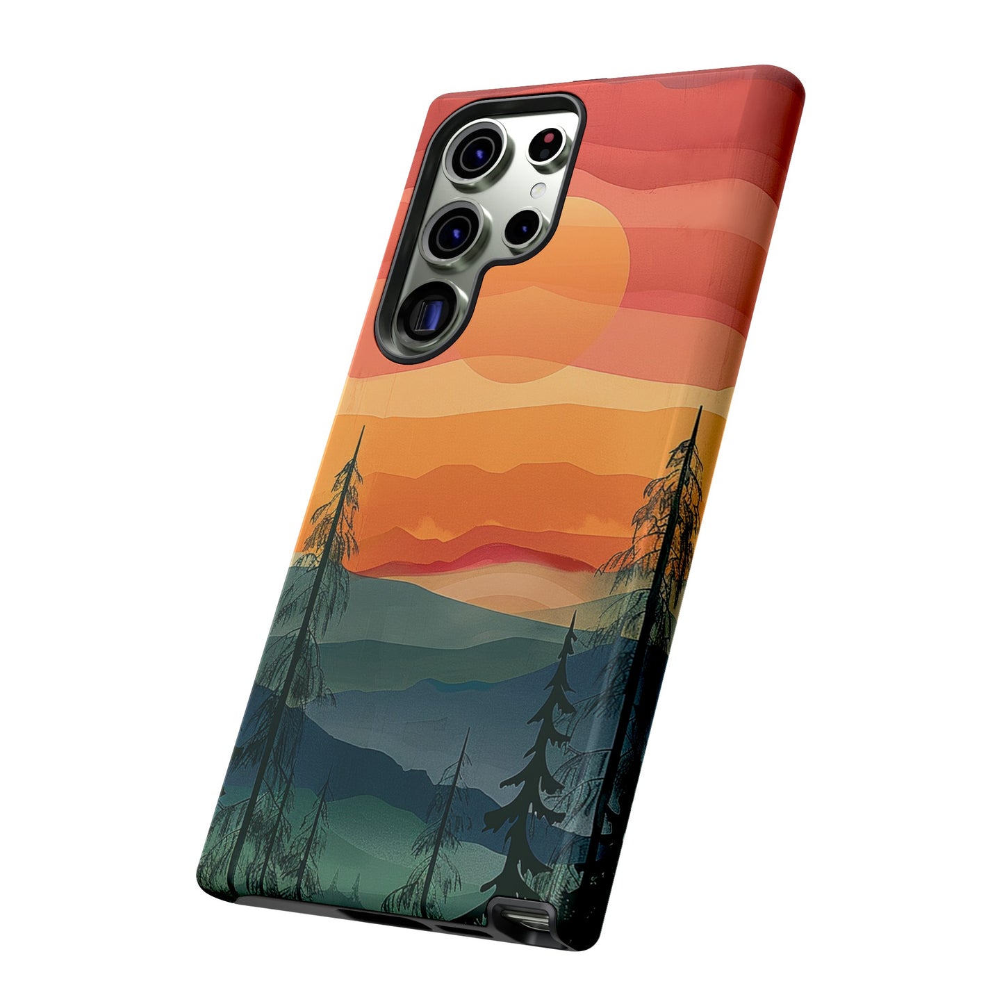 Forest Sunset Tough Phone Case