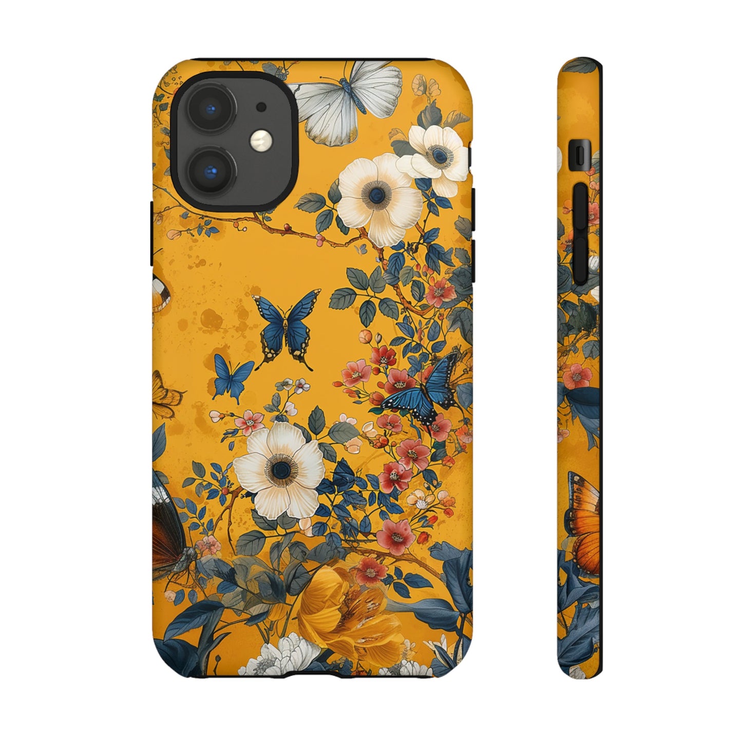 Yellow Floral Tough Phone Case