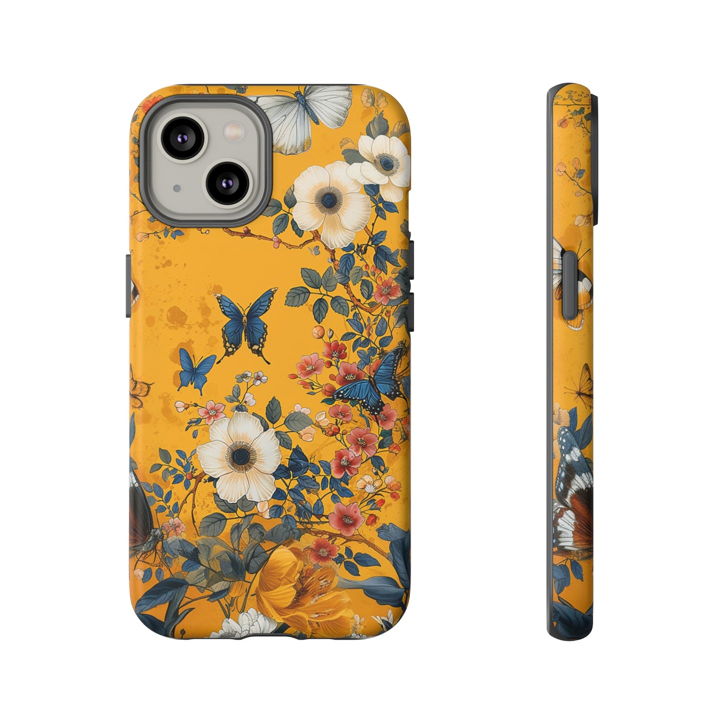 Yellow Floral Tough Phone Case