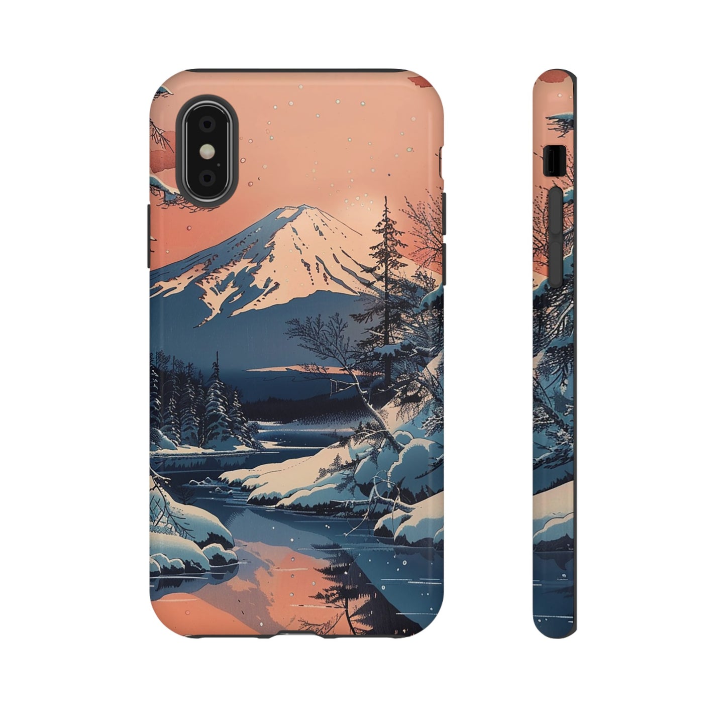 Snow Covered Mountain Tough Phone Case