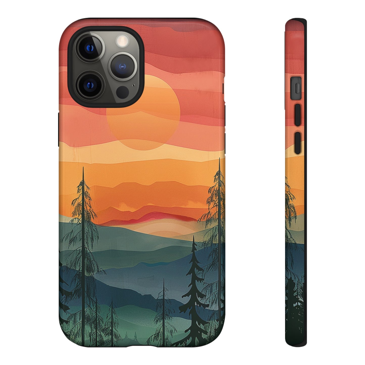 Forest Sunset Tough Phone Case