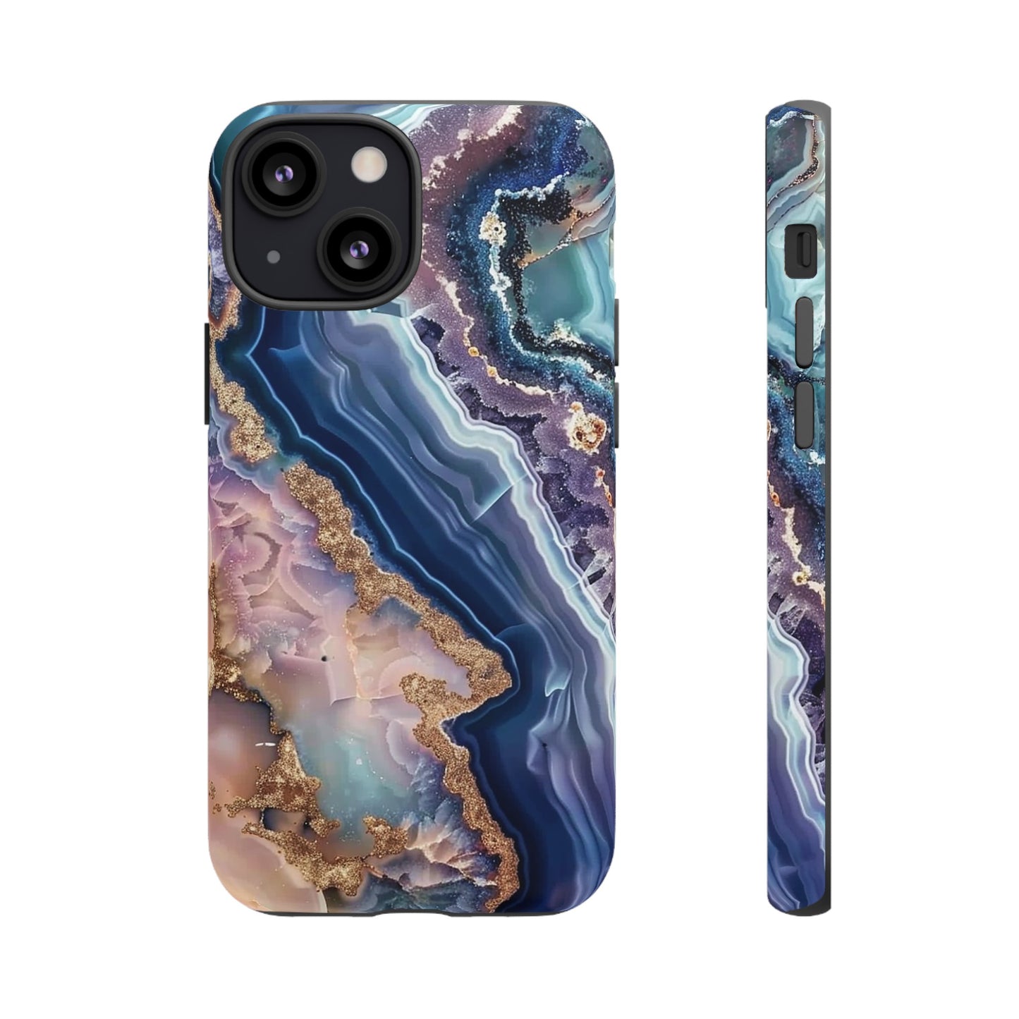 Pink and Blue Agate Tough Phone Case