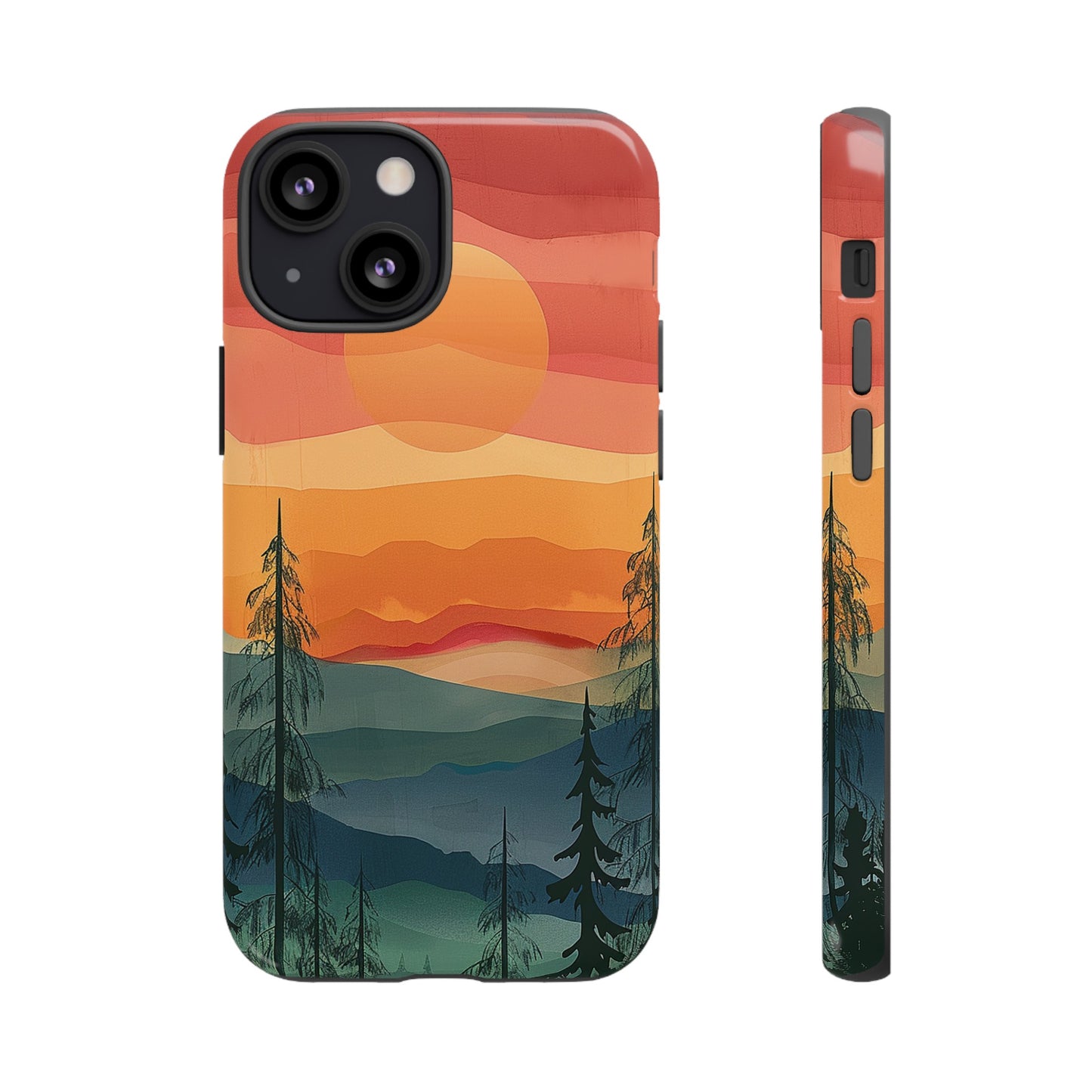 Forest Sunset Tough Phone Case