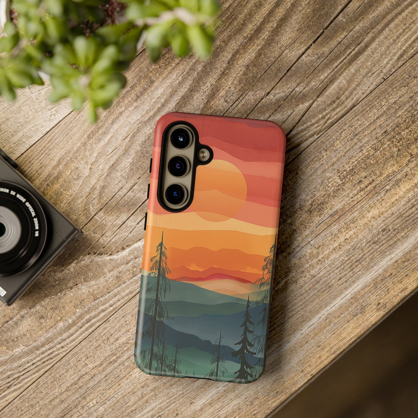 Forest Sunset Tough Phone Case