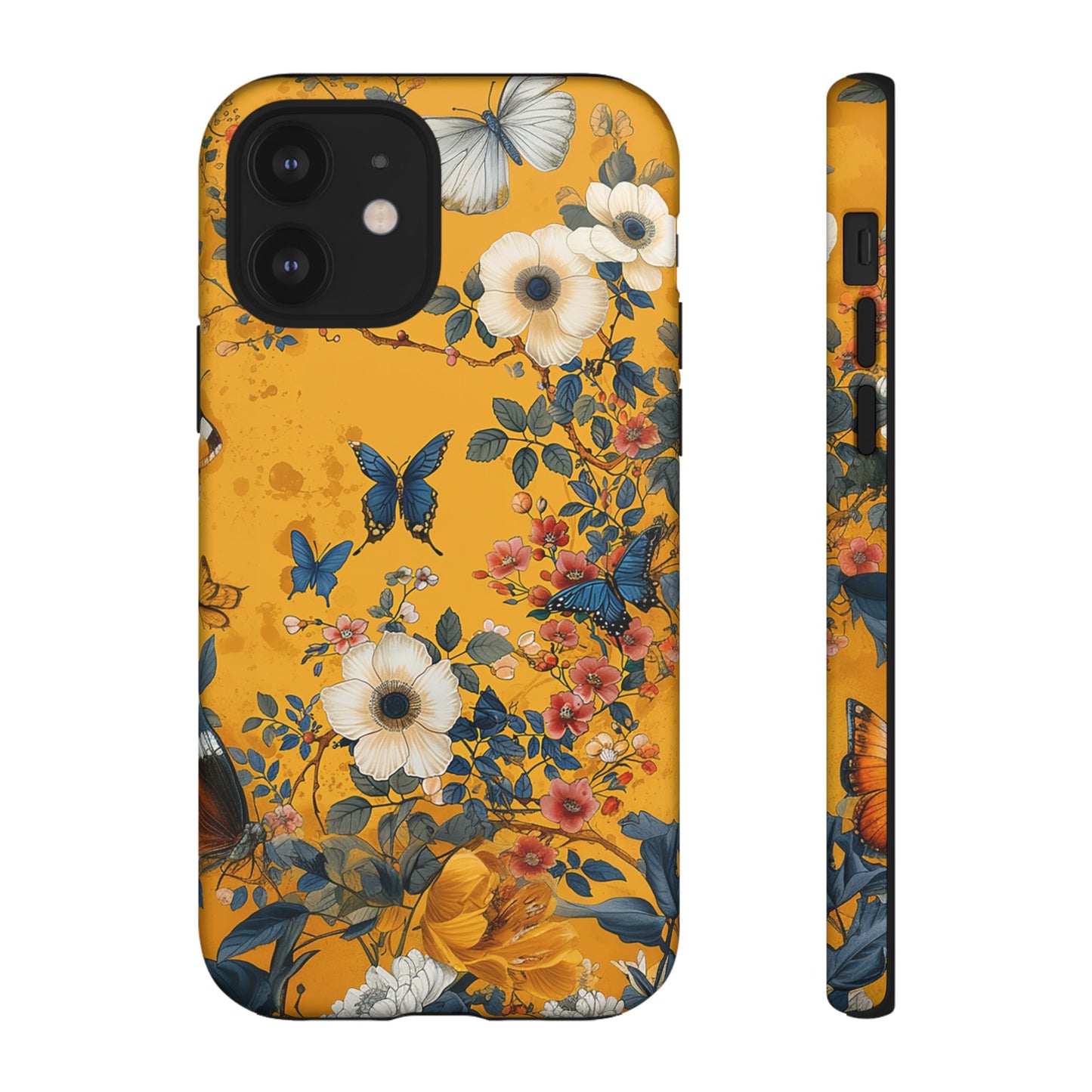 Yellow Floral Tough Phone Case