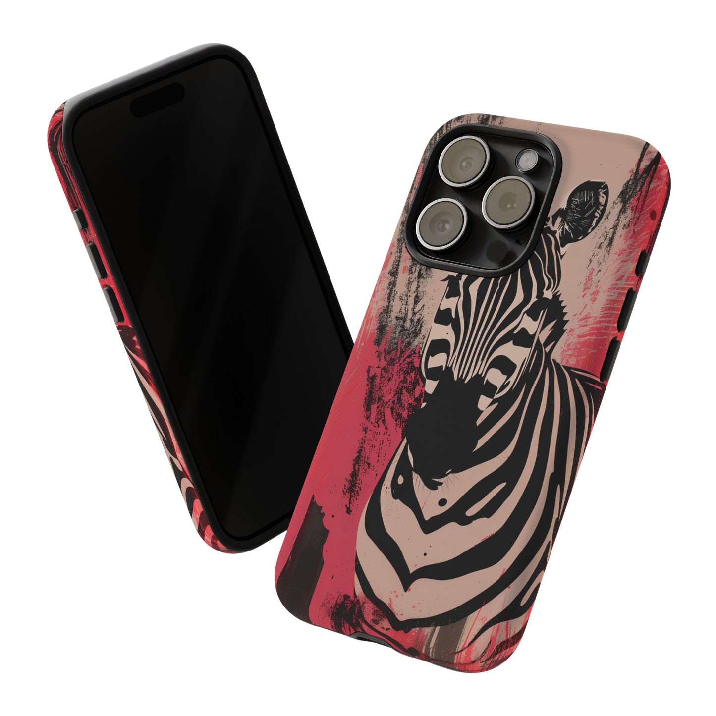 Pink Zebra Tough Phone Case