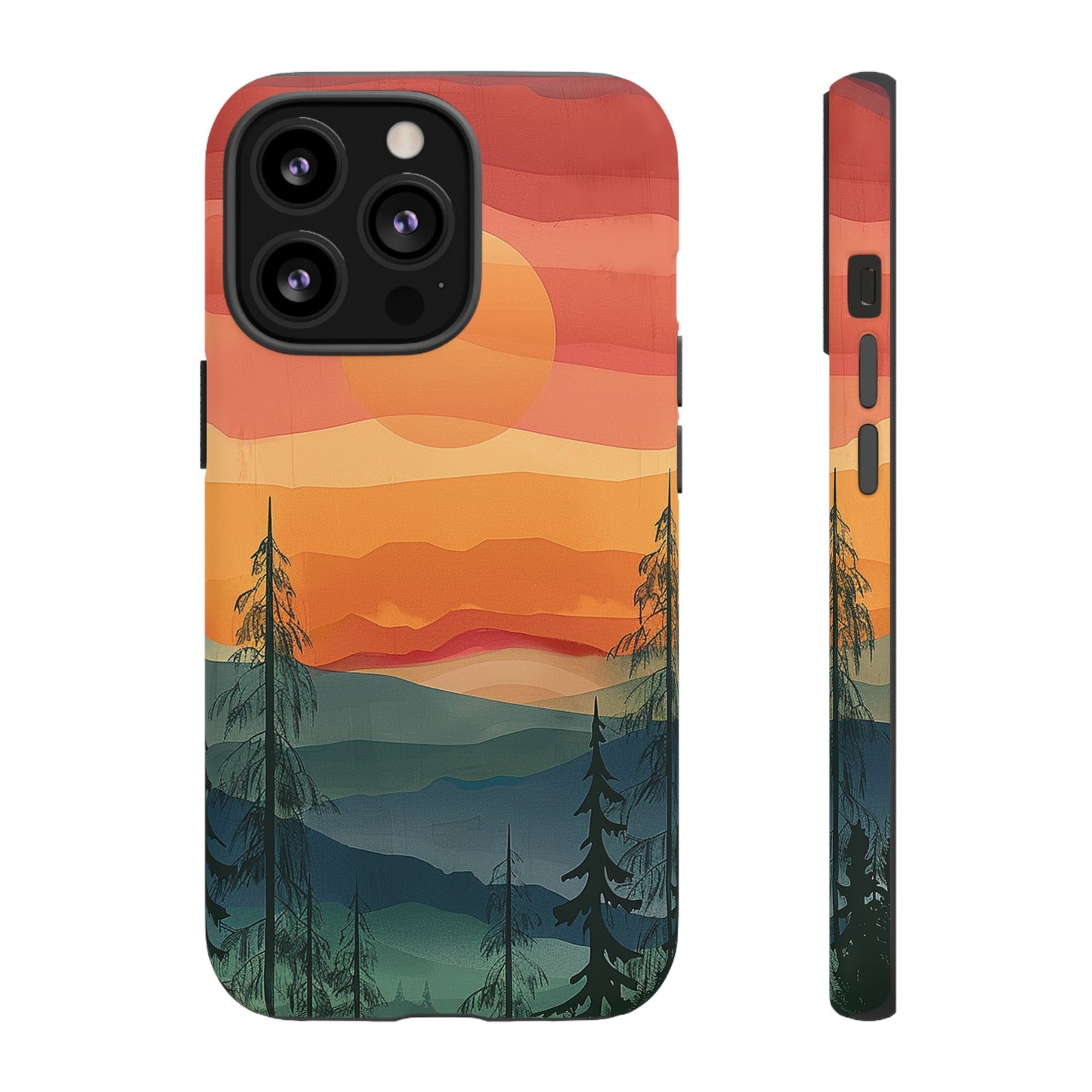 Forest Sunset Tough Phone Case