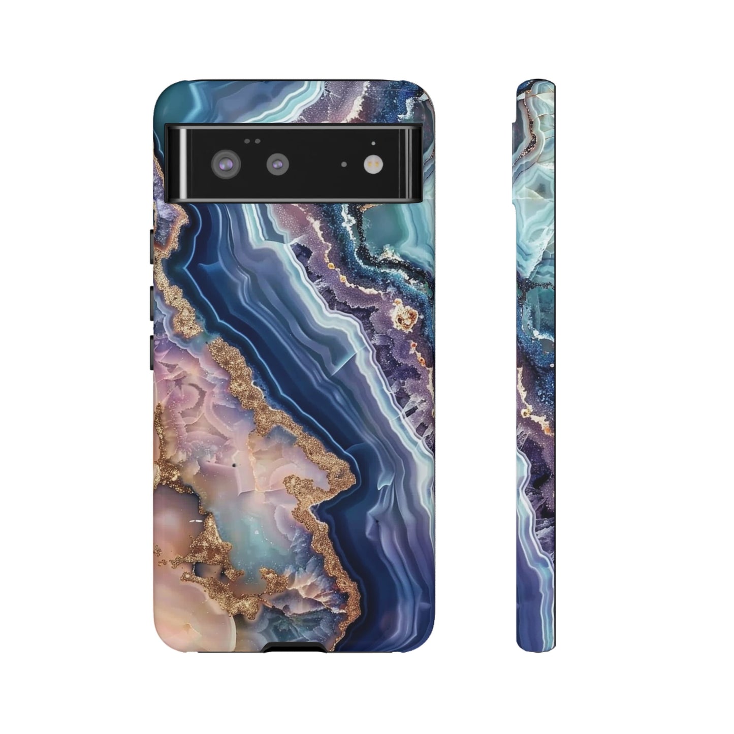 Pink and Blue Agate Tough Phone Case