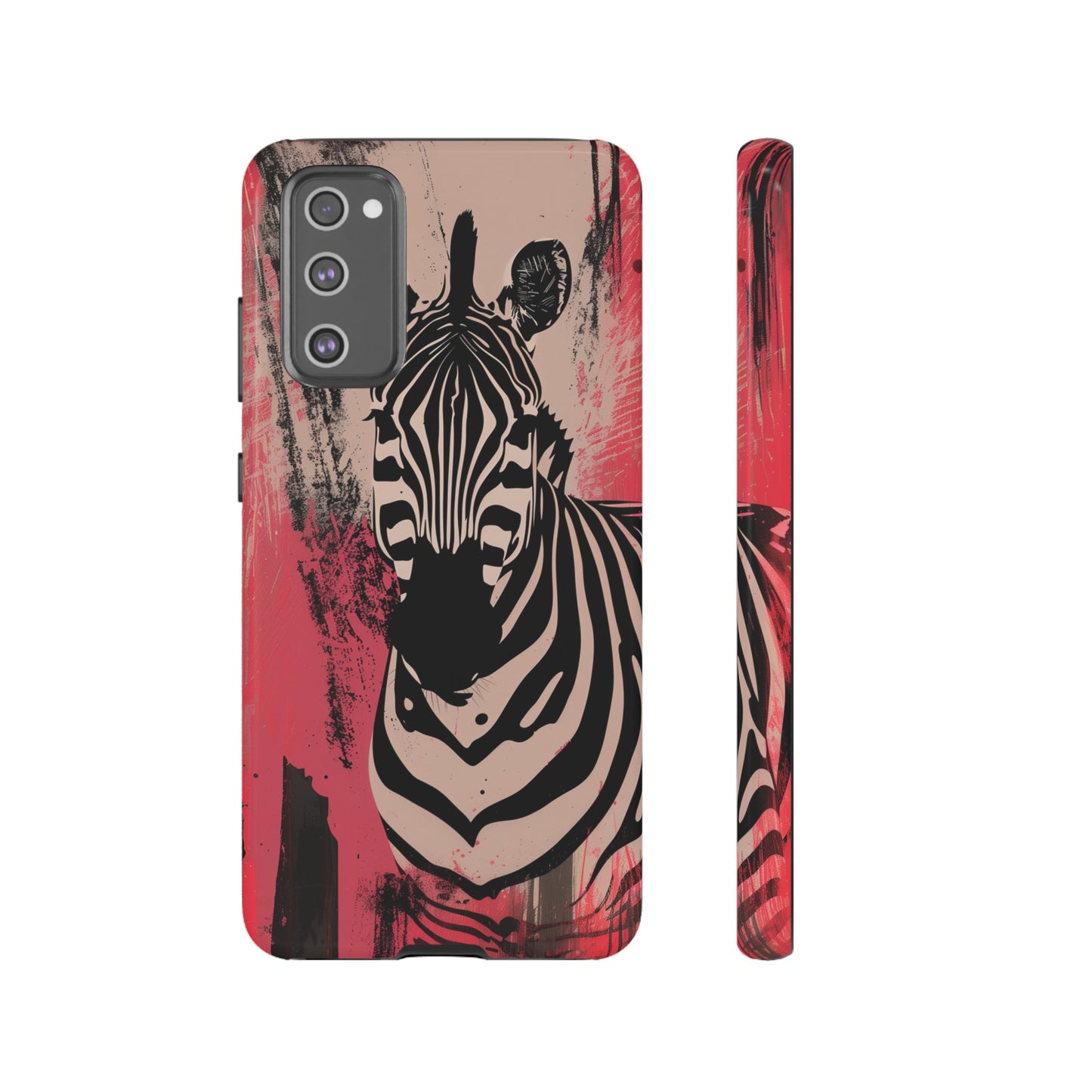 Pink Zebra Tough Phone Case