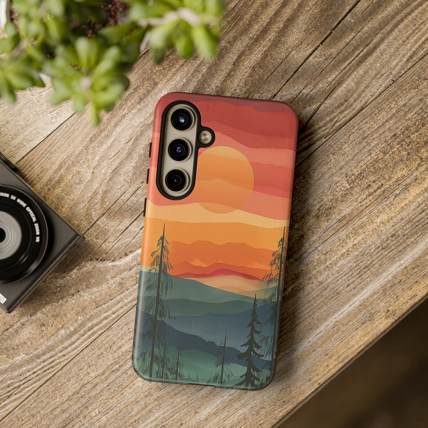 Forest Sunset Tough Phone Case