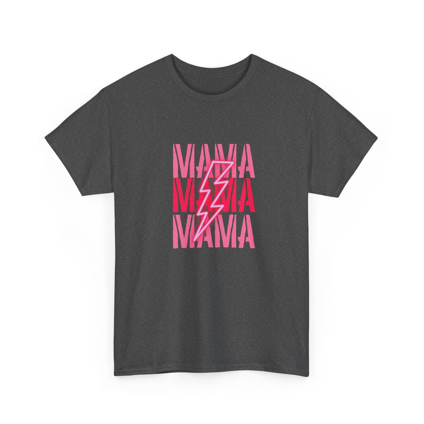 MAMA Lighting Bolt Unisex Heavy Cotton Tee