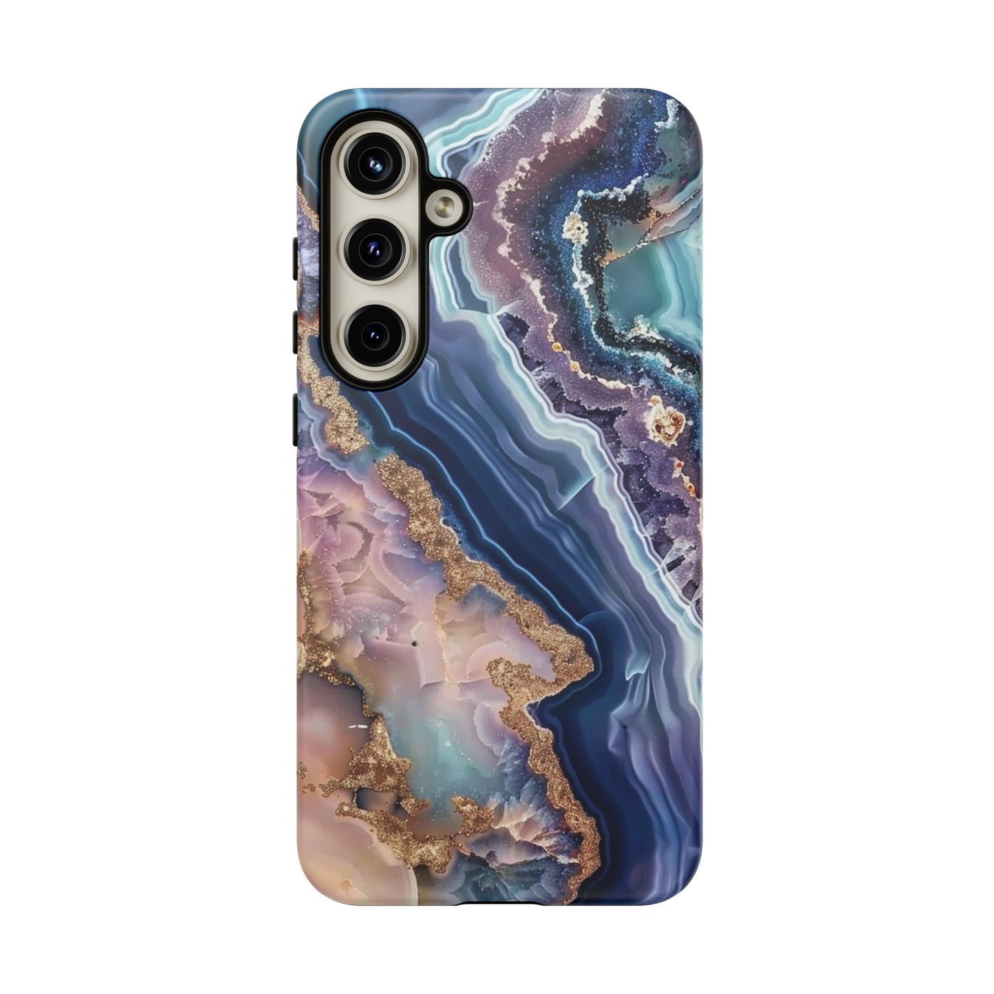 Pink and Blue Agate Tough Phone Case