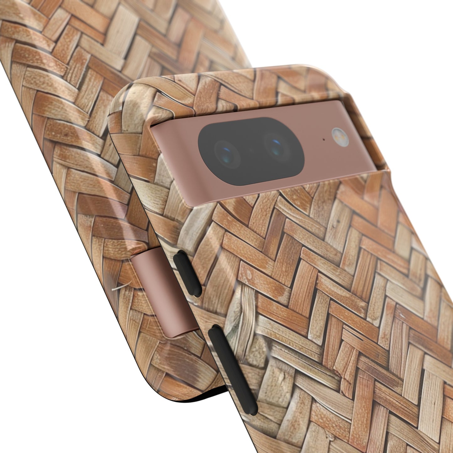 Boho Herringbone Rattan Tough Phone Case