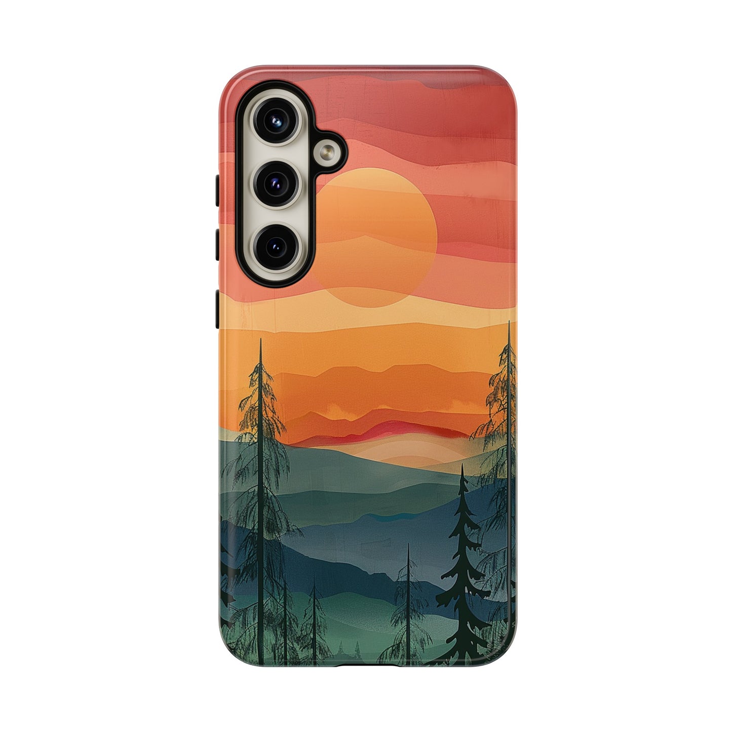 Forest Sunset Tough Phone Case